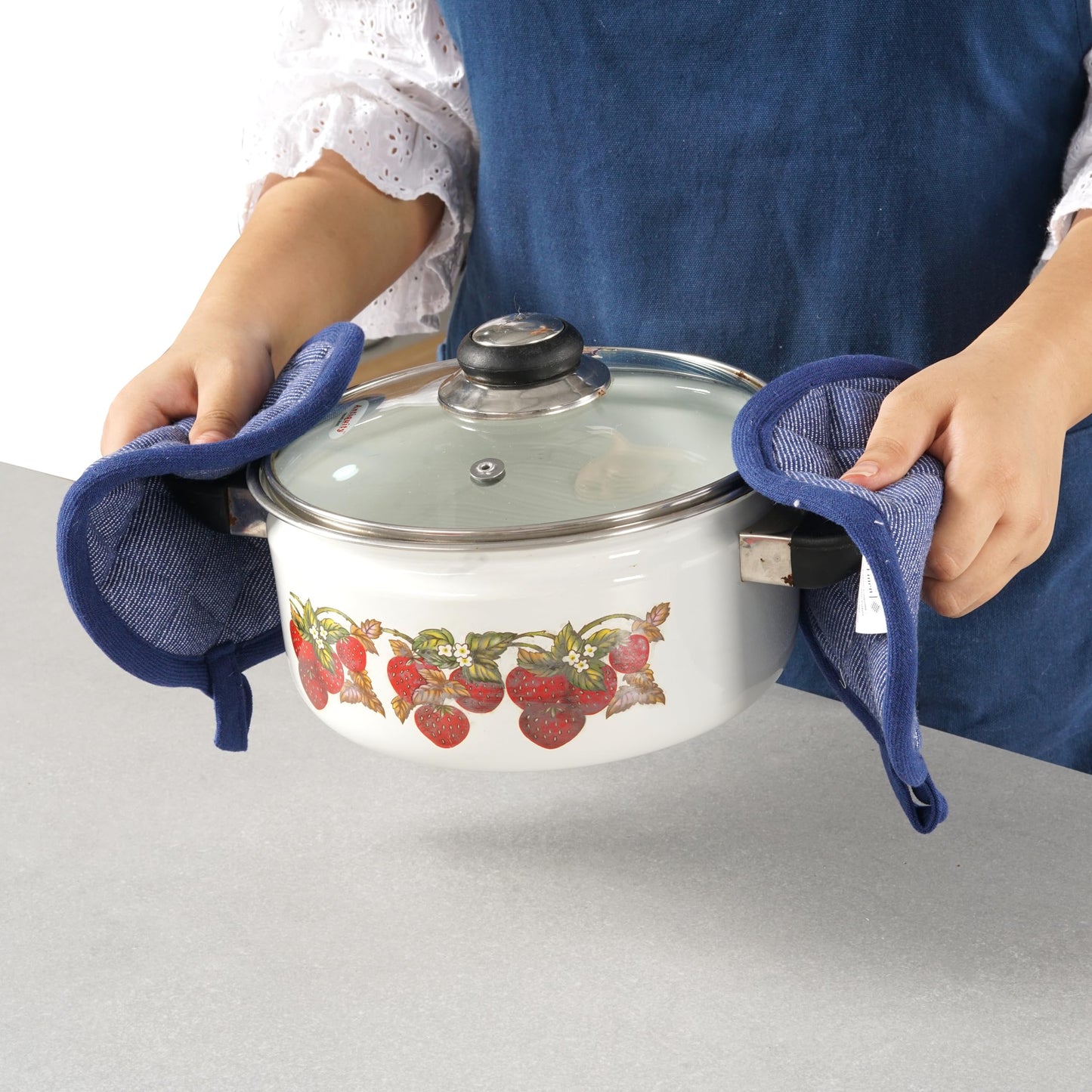 20 Pc Kitchen Towels Set, 350 Degree Heat Resistant, 100% Cotton