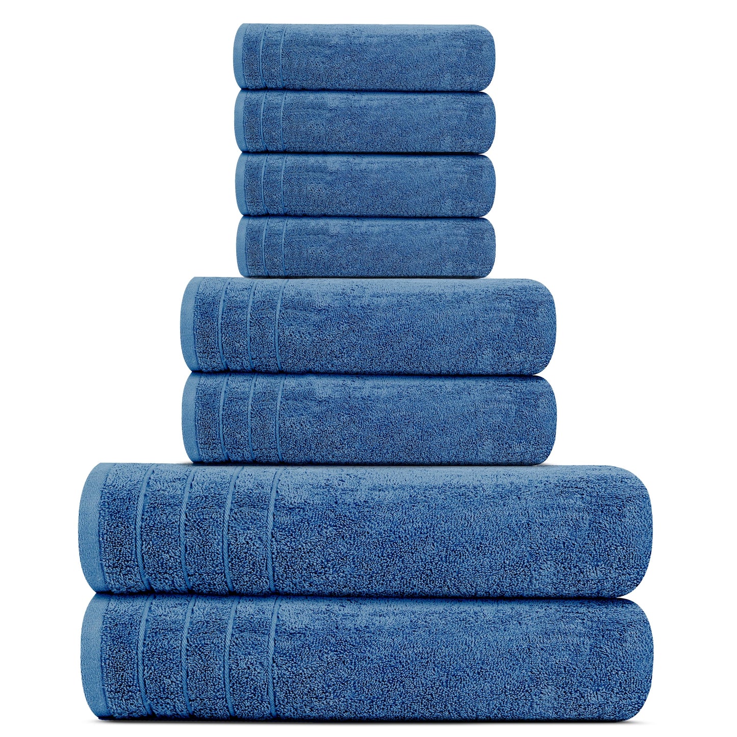 100% Cotton, Lighter Weight Towels Perfect for Bathroom, Assorted Colors & Sizes